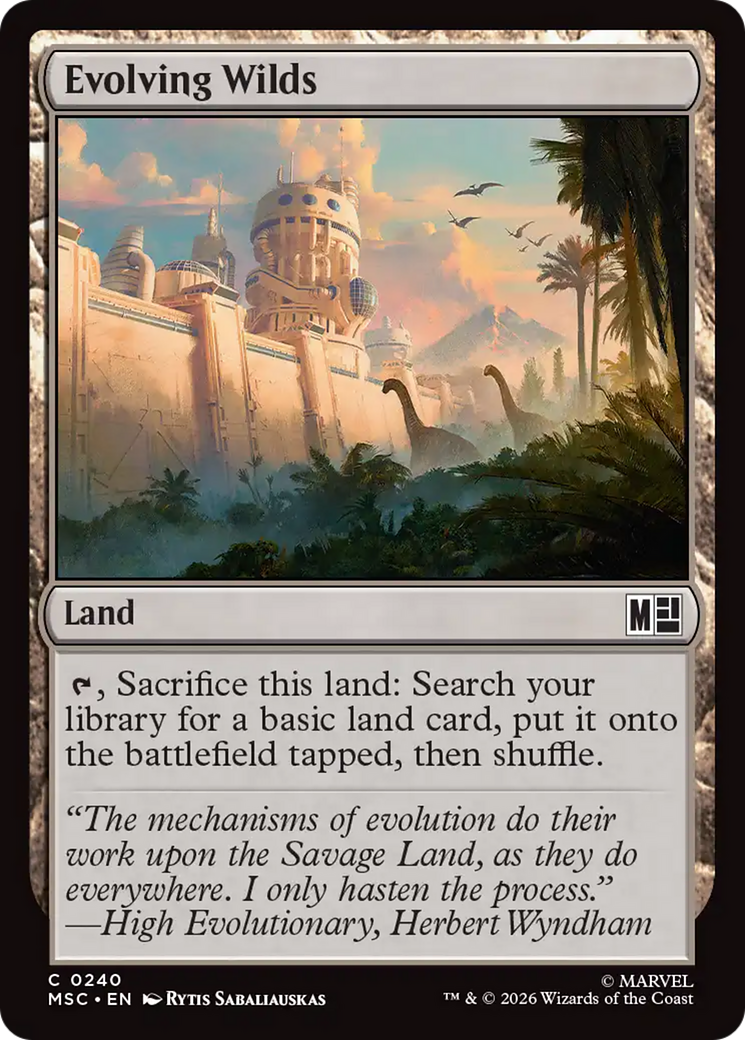Evolving Wilds [Marvel Super Heroes Commander] MTG Single Magic: The Gathering | Red Claw Gaming