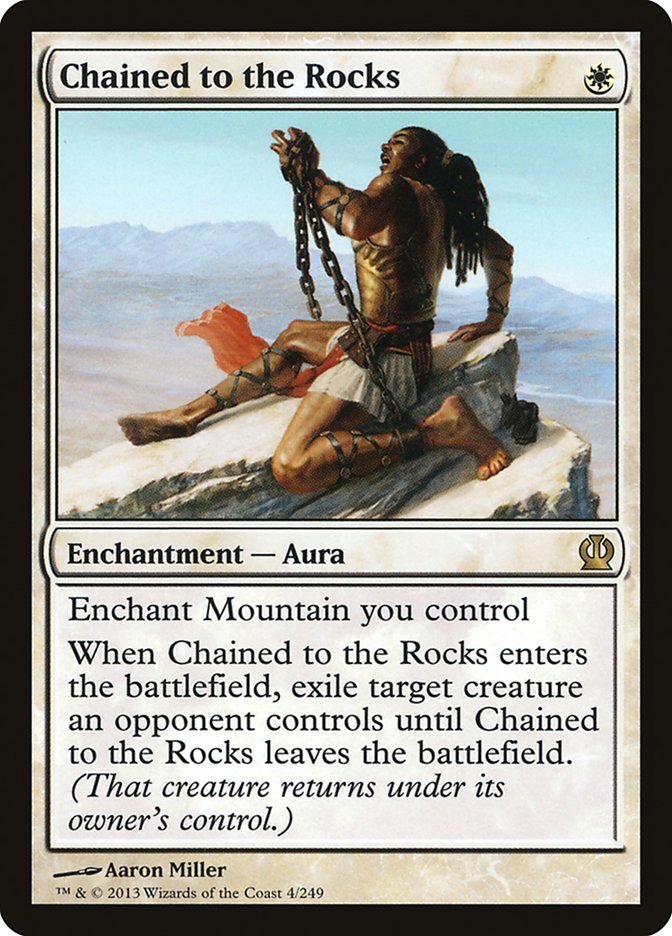 Chained to the Rocks [Theros] MTG Single Magic: The Gathering | Red Claw Gaming