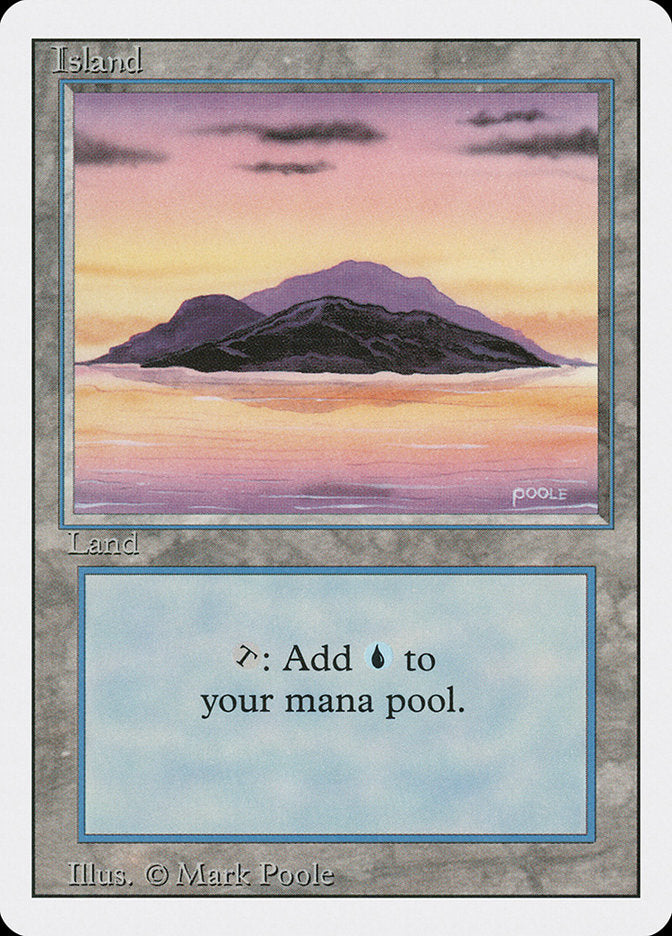 Island (Sunset / Signature on Right) [Revised Edition] MTG Single Magic: The Gathering | Red Claw Gaming