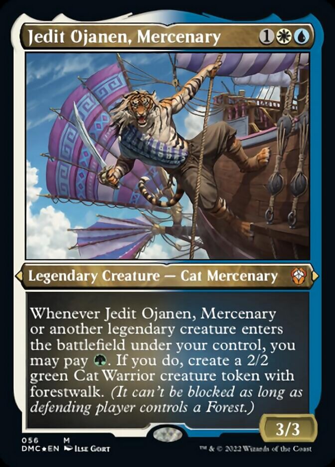 Jedit Ojanen, Mercenary (Foil Etched) [Dominaria United Commander] MTG Single Magic: The Gathering | Red Claw Gaming