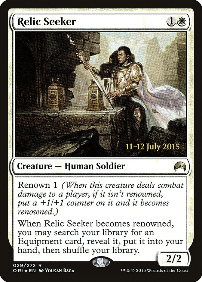 Relic Seeker [Magic Origins Prerelease Promos] MTG Single Magic: The Gathering | Red Claw Gaming