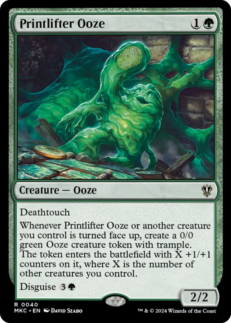 Printlifter Ooze [Murders at Karlov Manor Commander] MTG Single Magic: The Gathering | Red Claw Gaming