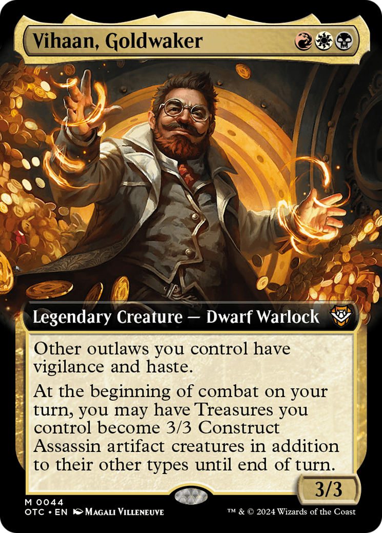 Vihaan, Goldwaker (Extended Art) [Outlaws of Thunder Junction Commander] MTG Single Magic: The Gathering | Red Claw Gaming