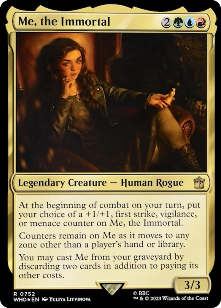 Me, the Immortal (Surge Foil) [Doctor Who] MTG Single Magic: The Gathering | Red Claw Gaming