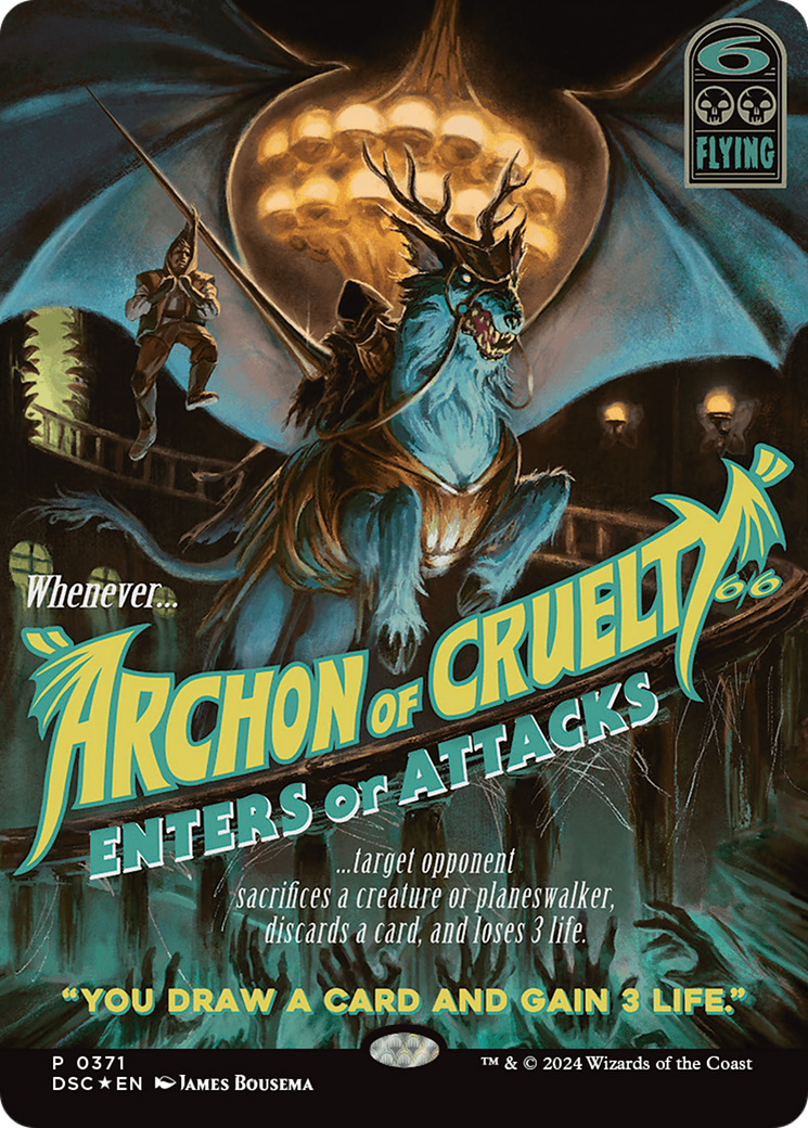 Archon of Cruelty (Showcase) [Duskmourn: House of Horror Commander] MTG Single Magic: The Gathering | Red Claw Gaming