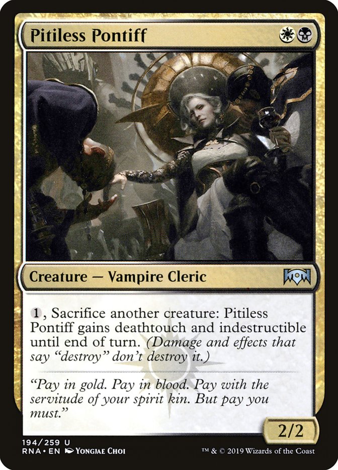 Pitiless Pontiff [Ravnica Allegiance] MTG Single Magic: The Gathering | Red Claw Gaming
