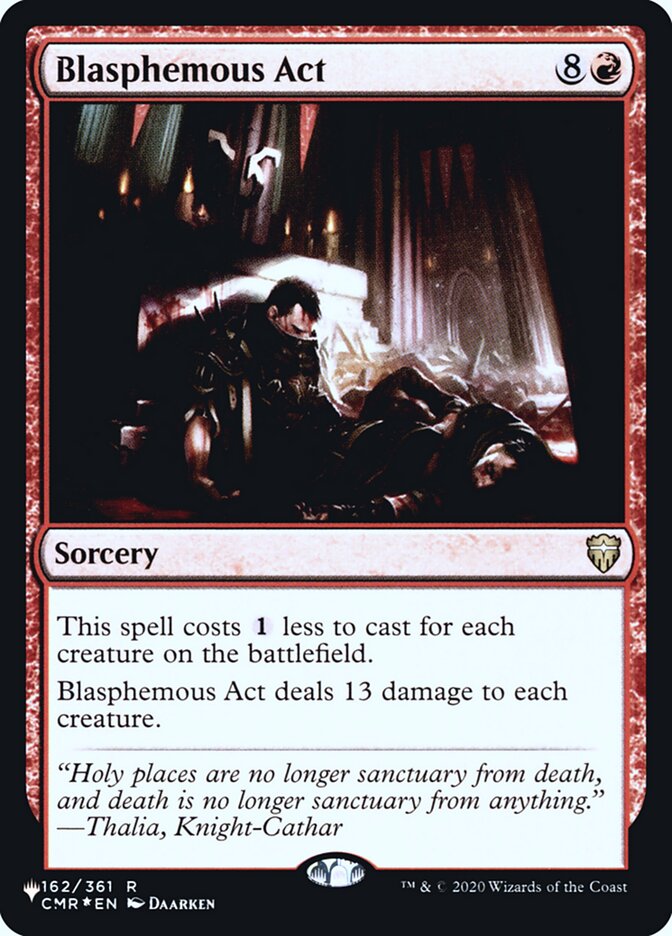 Blasphemous Act [Secret Lair: Heads I Win, Tails You Lose] MTG Single Magic: The Gathering | Red Claw Gaming
