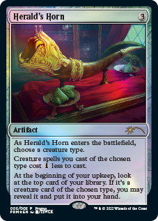 Herald's Horn [Year of the Tiger 2022] MTG Single Magic: The Gathering    | Red Claw Gaming