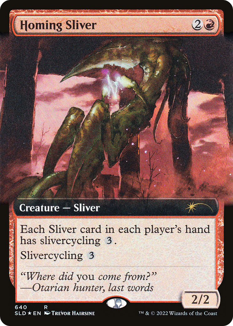 Homing Sliver (Extended Art) [Secret Lair Drop Promos] MTG Single Magic: The Gathering | Red Claw Gaming