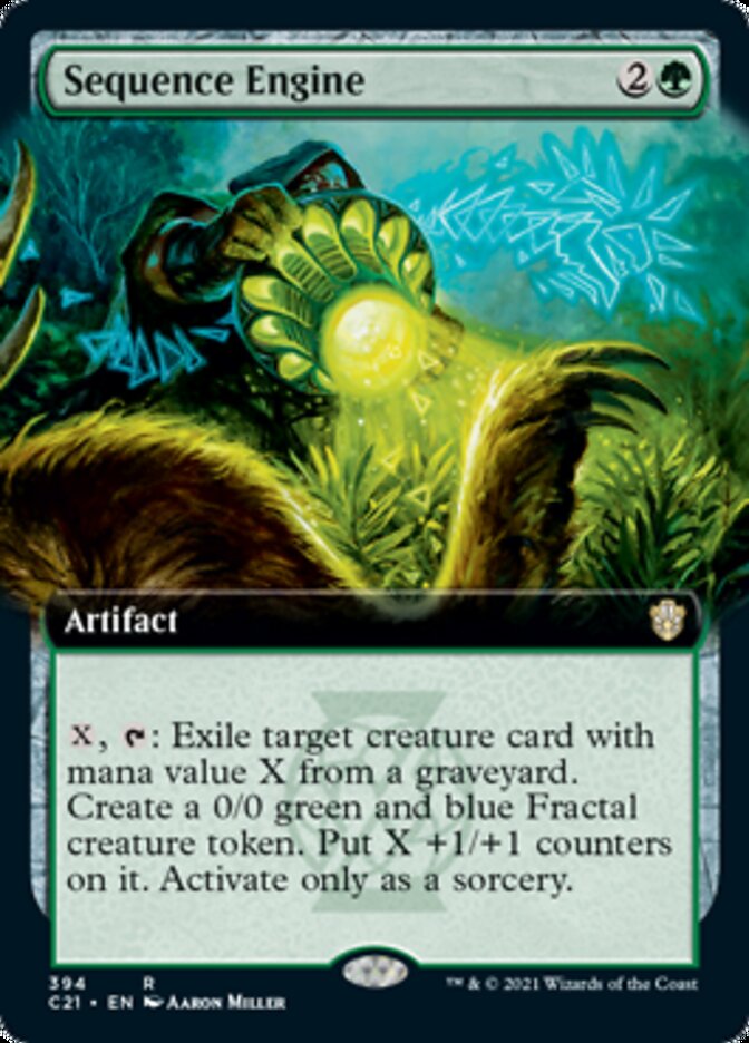 Sequence Engine (Extended Art) [Commander 2021] MTG Single Magic: The Gathering | Red Claw Gaming