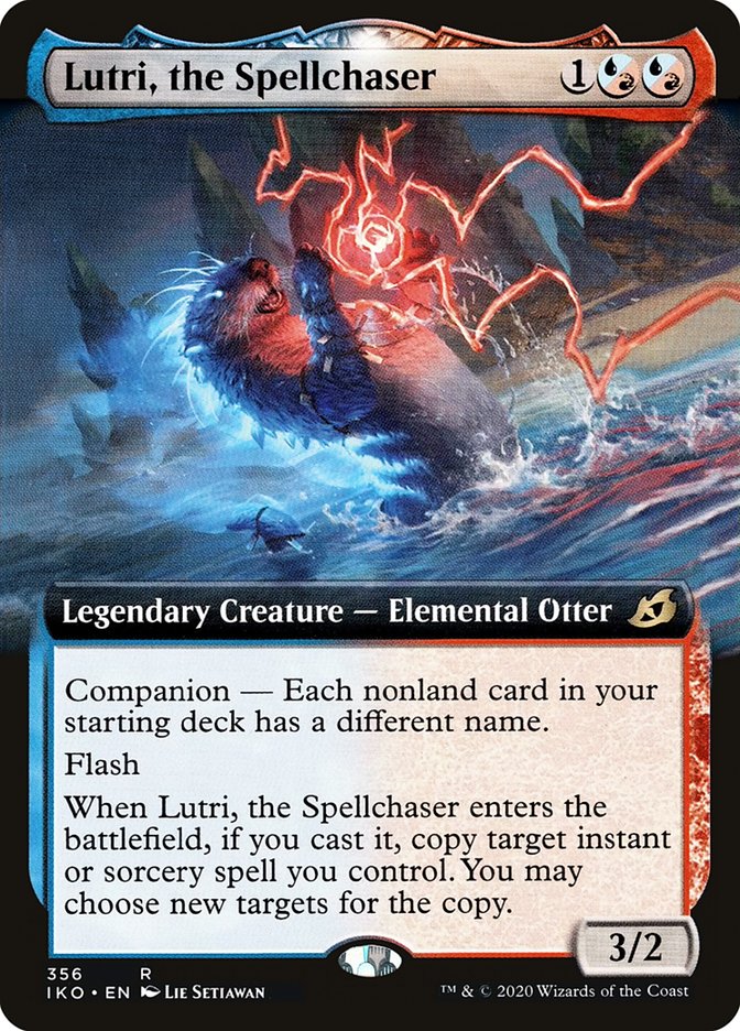 Lutri, the Spellchaser (Extended Art) [Ikoria: Lair of Behemoths] MTG Single Magic: The Gathering | Red Claw Gaming