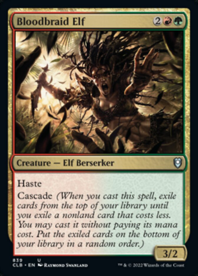 Bloodbraid Elf [Commander Legends: Battle for Baldur's Gate] MTG Single Magic: The Gathering | Red Claw Gaming