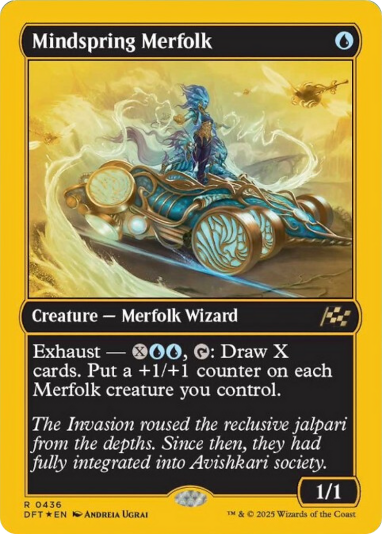 Mindspring Merfolk (First-Place Foil) [Aetherdrift] MTG Single Magic: The Gathering | Red Claw Gaming