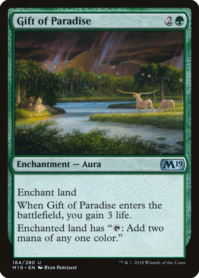 Gift of Paradise [Core Set 2019] MTG Single Magic: The Gathering | Red Claw Gaming