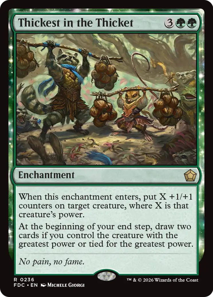 Thickest in the Thicket [Foundations Commander] | Red Claw Gaming