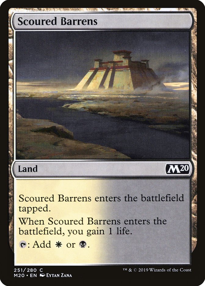 Scoured Barrens [Core Set 2020] MTG Single Magic: The Gathering | Red Claw Gaming