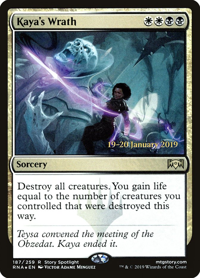 Kaya's Wrath [Ravnica Allegiance Prerelease Promos] MTG Single Magic: The Gathering | Red Claw Gaming