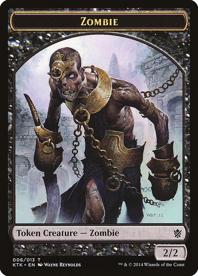 Zombie Token [Khans of Tarkir Tokens] MTG Single Magic: The Gathering | Red Claw Gaming