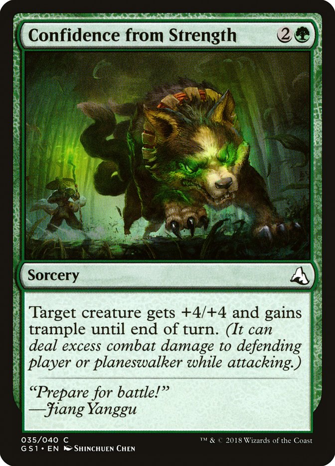 Confidence from Strength [Global Series Jiang Yanggu & Mu Yanling] MTG Single Magic: The Gathering | Red Claw Gaming