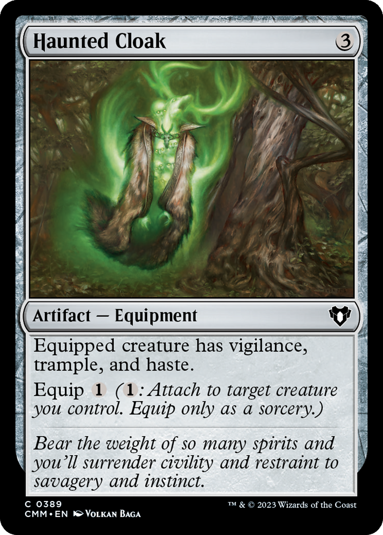 Haunted Cloak [Commander Masters] MTG Single Magic: The Gathering | Red Claw Gaming