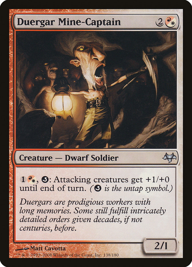 Duergar Mine-Captain [Eventide] MTG Single Magic: The Gathering | Red Claw Gaming