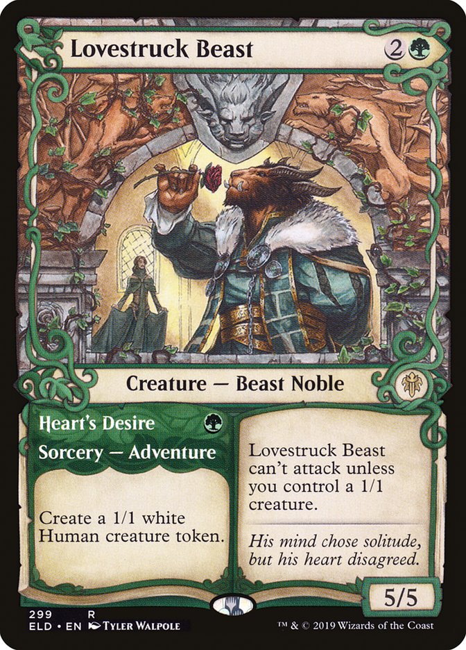 Lovestruck Beast // Heart's Desire (Showcase) [Throne of Eldraine] MTG Single Magic: The Gathering | Red Claw Gaming