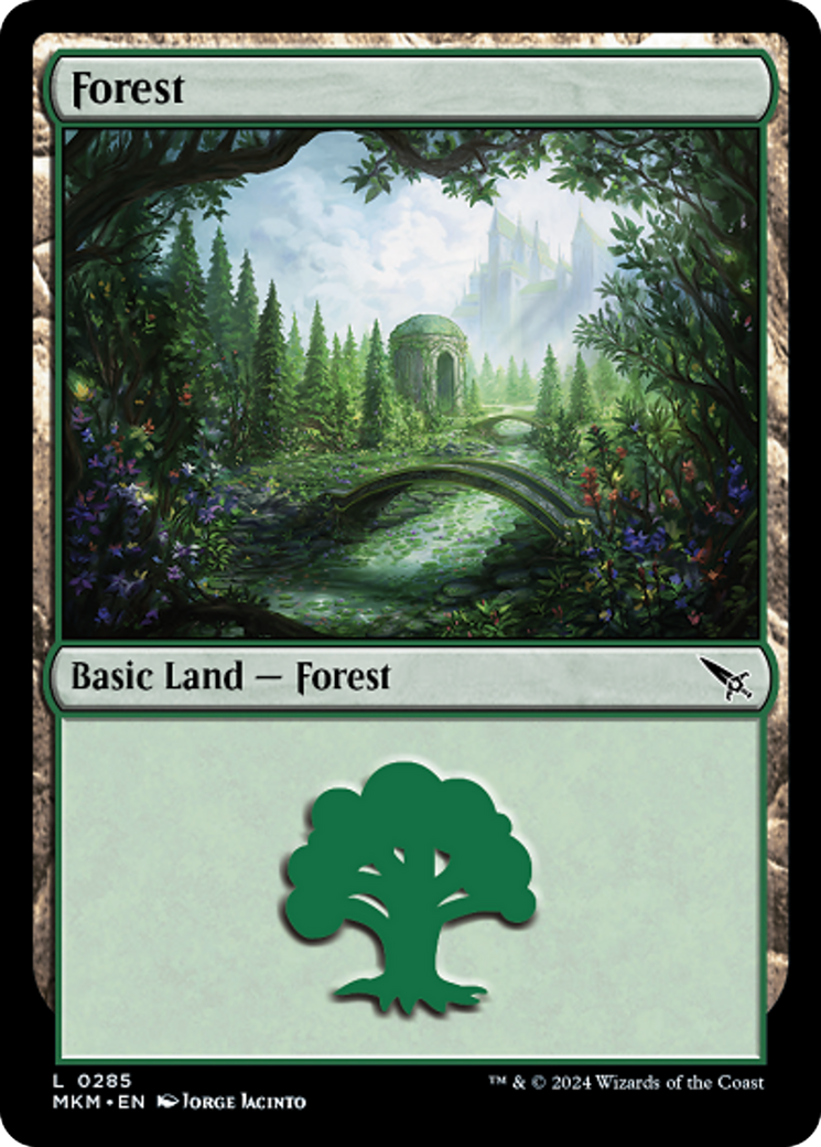 Forest (0285) [Murders at Karlov Manor] MTG Single Magic: The Gathering    | Red Claw Gaming
