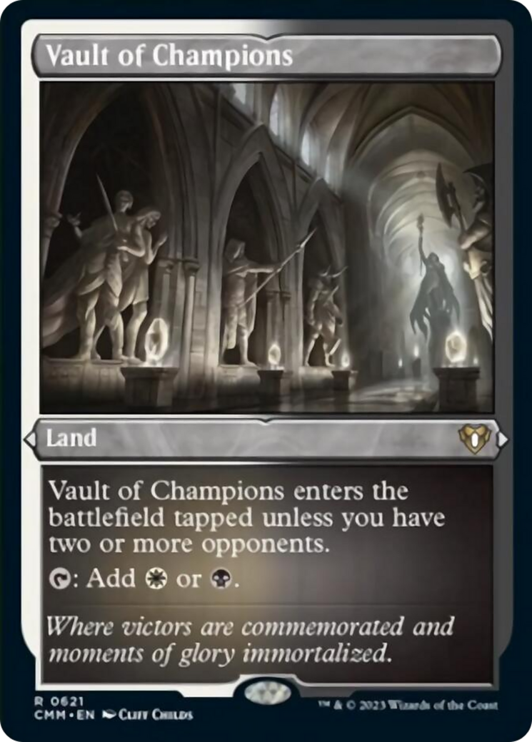 Vault of Champions (Foil Etched) [Commander Masters] MTG Single Magic: The Gathering | Red Claw Gaming