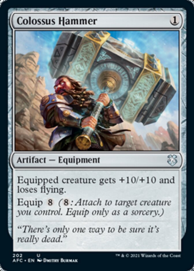 Colossus Hammer [Dungeons & Dragons: Adventures in the Forgotten Realms Commander] MTG Single Magic: The Gathering | Red Claw Gaming