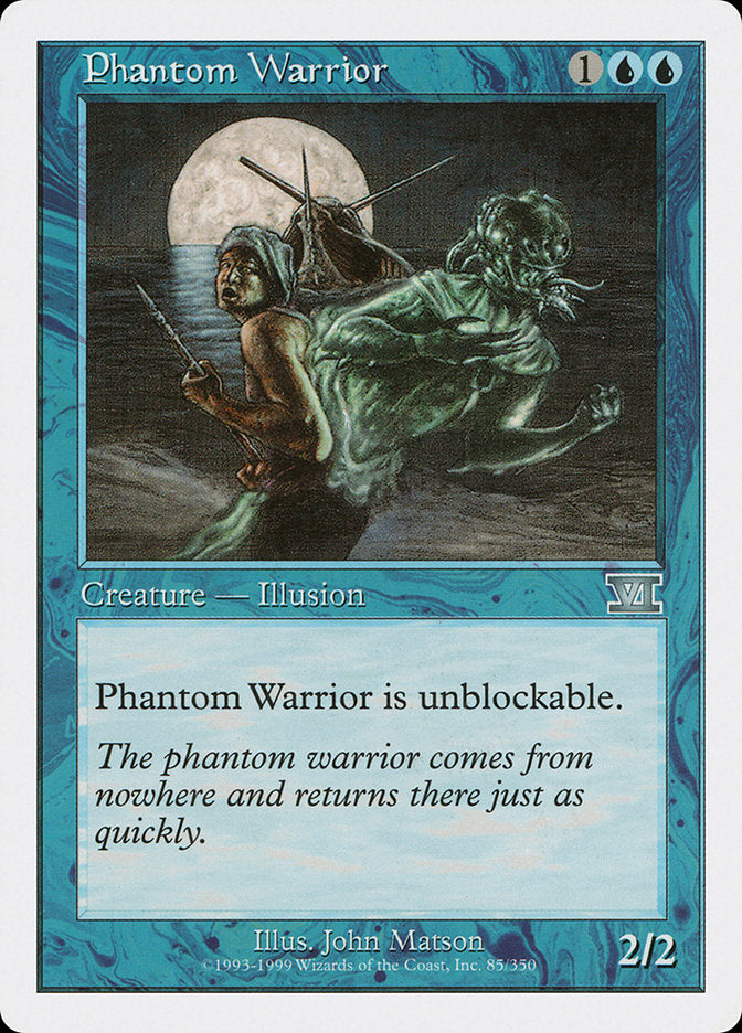 Phantom Warrior [Classic Sixth Edition] MTG Single Magic: The Gathering | Red Claw Gaming
