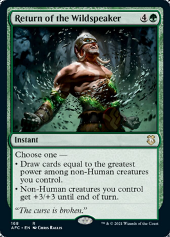 Return of the Wildspeaker [Dungeons & Dragons: Adventures in the Forgotten Realms Commander] MTG Single Magic: The Gathering | Red Claw Gaming