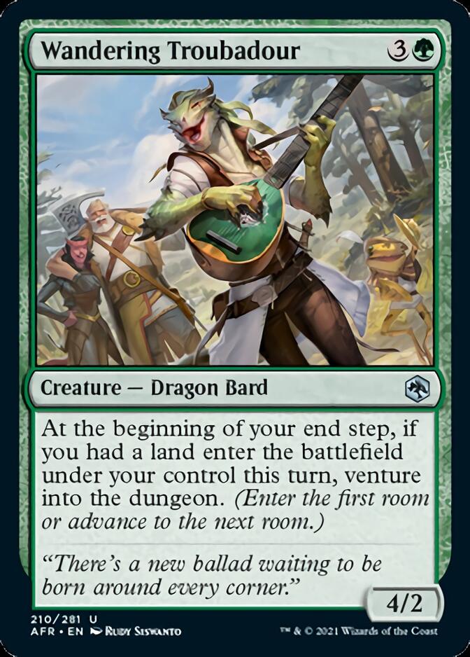 Wandering Troubadour [Dungeons & Dragons: Adventures in the Forgotten Realms] MTG Single Magic: The Gathering | Red Claw Gaming