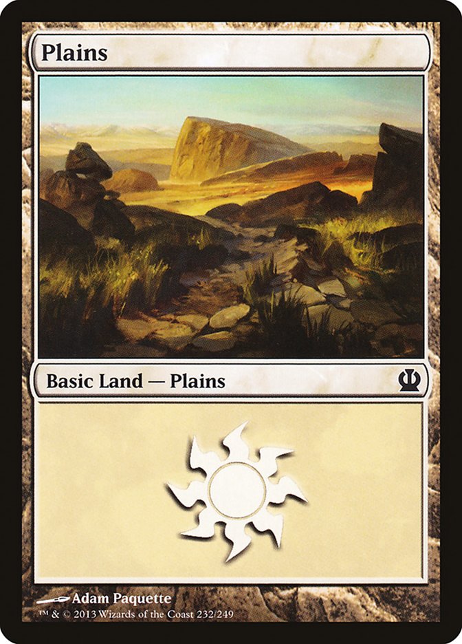 Plains (232) [Theros] MTG Single Magic: The Gathering | Red Claw Gaming
