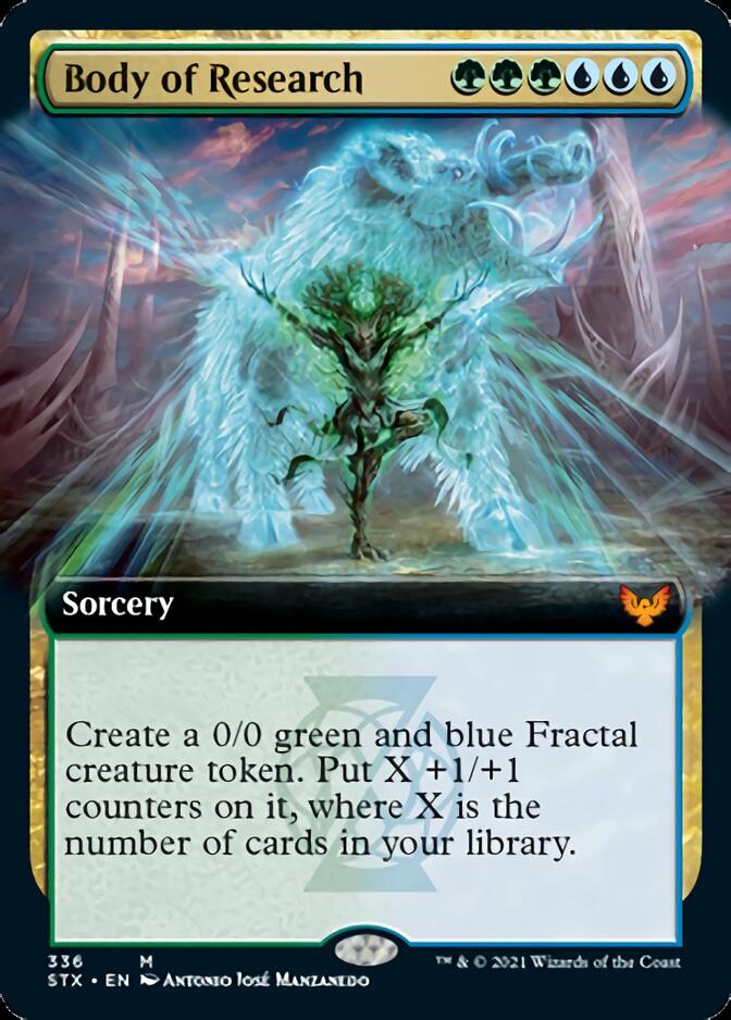 Body of Research (Extended Art) [Strixhaven: School of Mages] MTG Single Magic: The Gathering | Red Claw Gaming