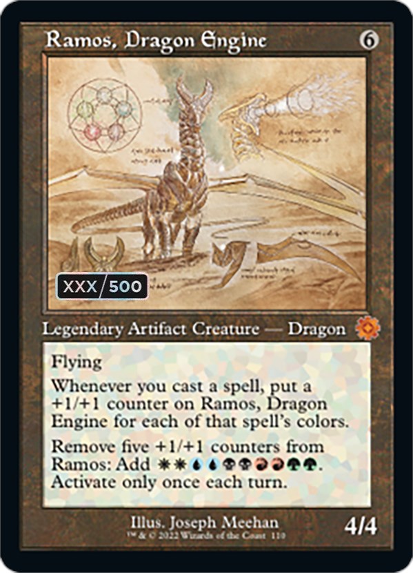 Ramos, Dragon Engine (Retro Schematic) (Serialized) [The Brothers' War Retro Artifacts] MTG Single Magic: The Gathering | Red Claw Gaming