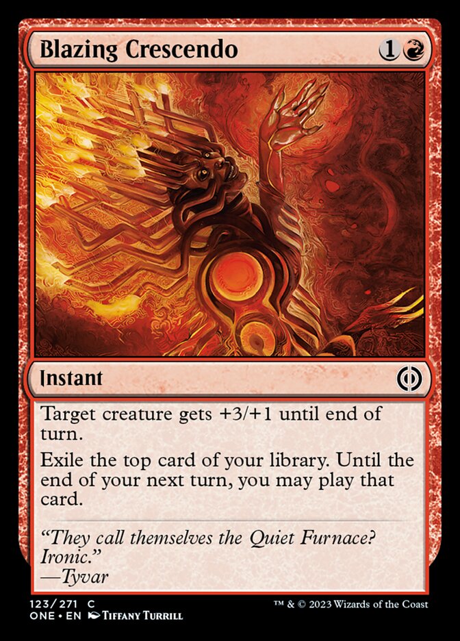 Blazing Crescendo [Phyrexia: All Will Be One] MTG Single Magic: The Gathering | Red Claw Gaming