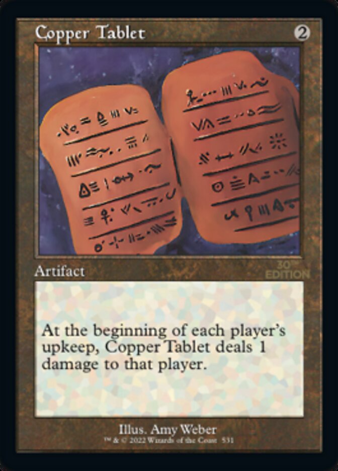 Copper Tablet (Retro) [30th Anniversary Edition] MTG Single Magic: The Gathering | Red Claw Gaming