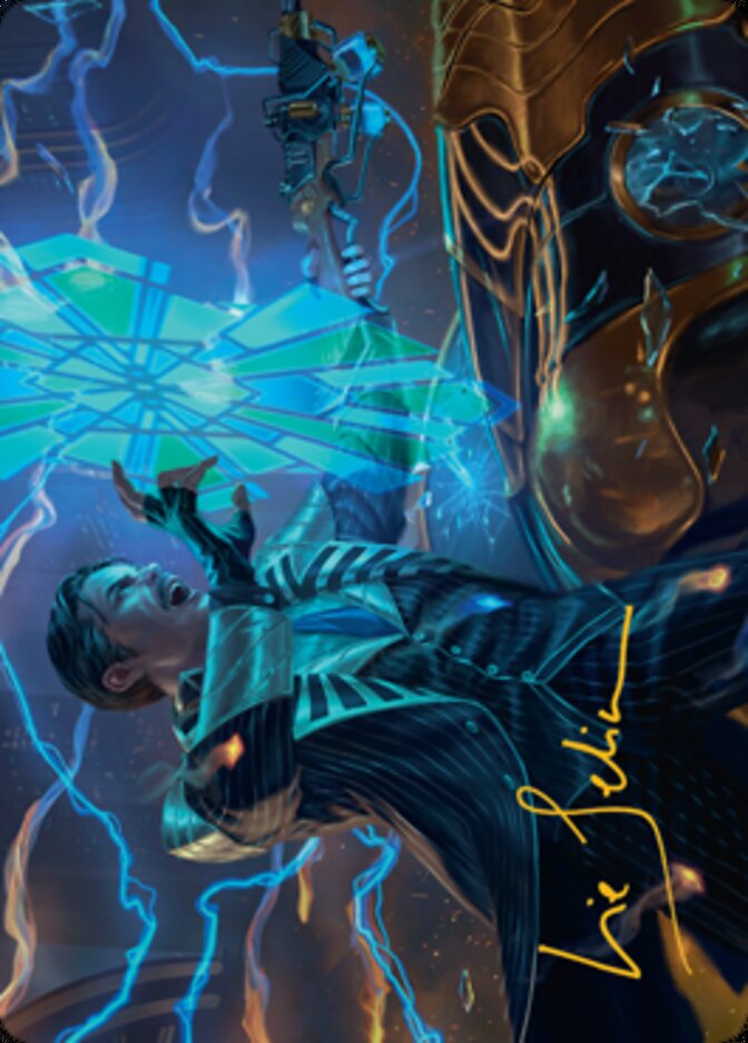 Brokers Veteran Art Card (Gold-Stamped Signature) [Streets of New Capenna Art Series] MTG Single Magic: The Gathering | Red Claw Gaming