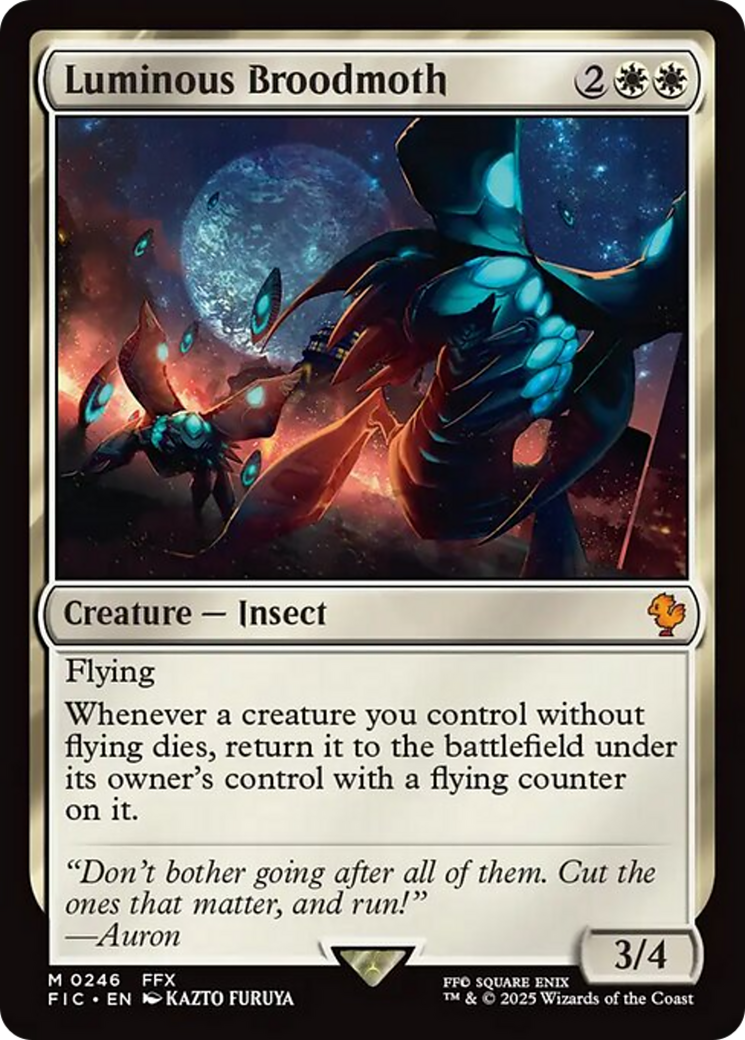 Luminous Broodmoth [FINAL FANTASY Commander] MTG Single Magic: The Gathering | Red Claw Gaming