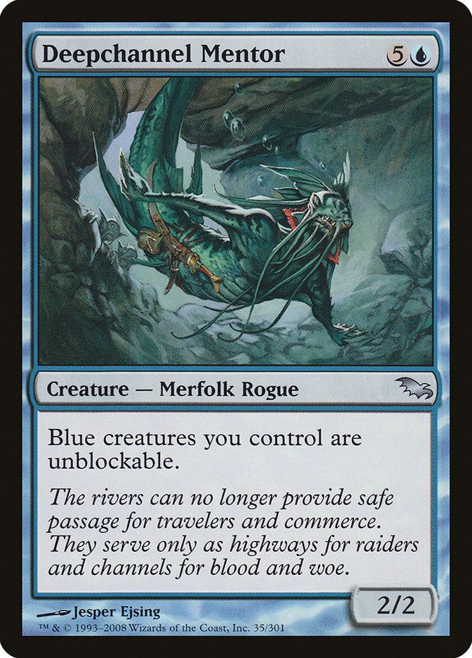 Deepchannel Mentor [Shadowmoor] MTG Single Magic: The Gathering | Red Claw Gaming