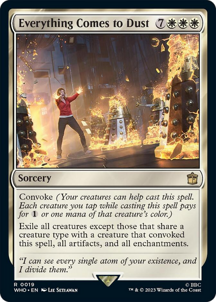 Everything Comes to Dust [Doctor Who] MTG Single Magic: The Gathering | Red Claw Gaming
