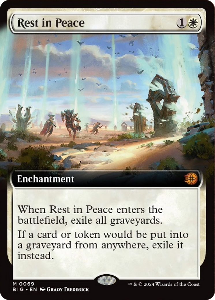 Rest in Peace (Extended Art) [Outlaws of Thunder Junction: The Big Score] MTG Single Magic: The Gathering    | Red Claw Gaming