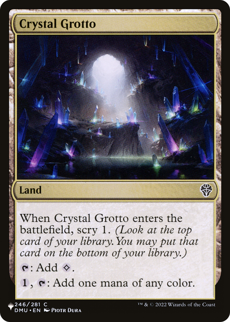 Crystal Grotto [The List] MTG Single Magic: The Gathering | Red Claw Gaming