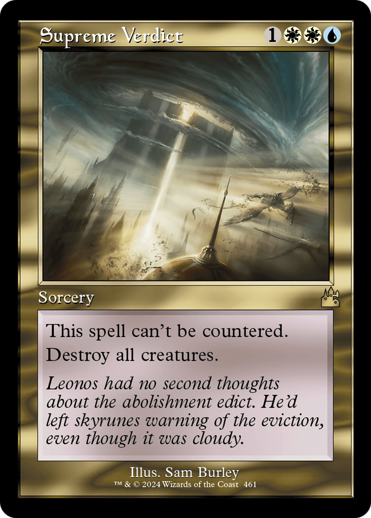 Supreme Verdict (Retro Frame) [Ravnica Remastered] MTG Single Magic: The Gathering | Red Claw Gaming