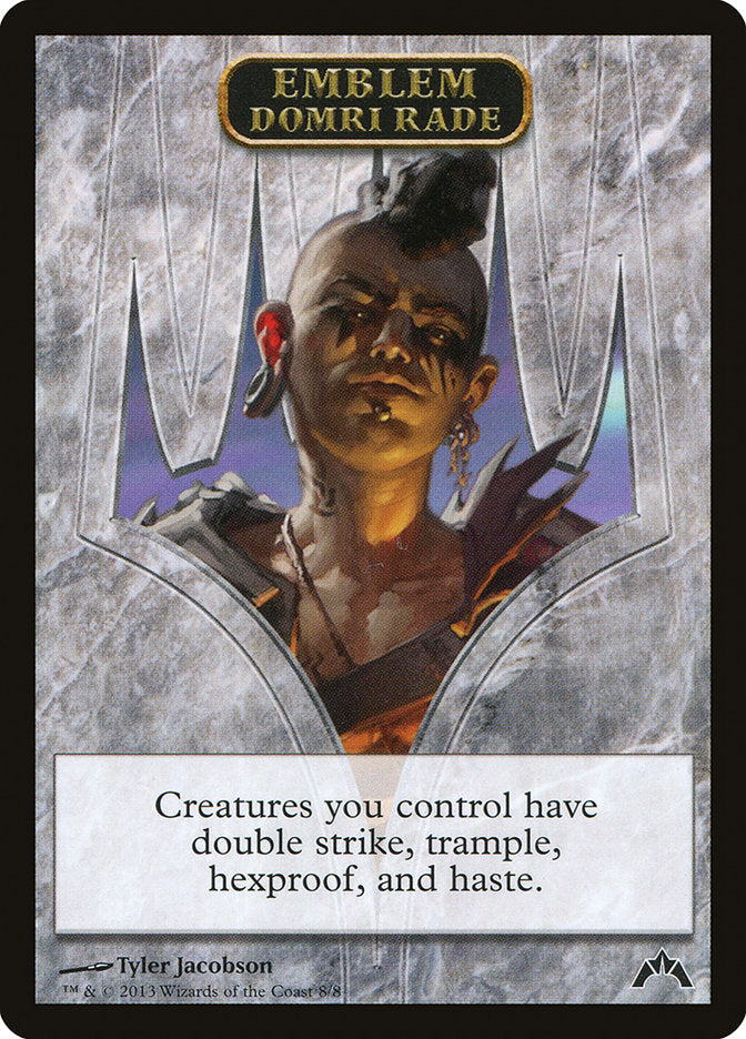 Domri Rade Emblem [Gatecrash Tokens] MTG Single Magic: The Gathering | Red Claw Gaming