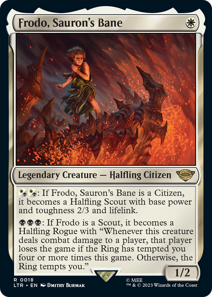 Frodo, Sauron's Bane [The Lord of the Rings: Tales of Middle-Earth] MTG Single Magic: The Gathering | Red Claw Gaming