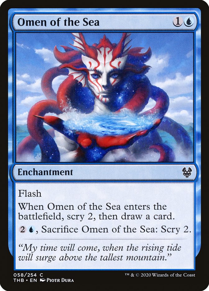 Omen of the Sea [Theros Beyond Death] MTG Single Magic: The Gathering | Red Claw Gaming