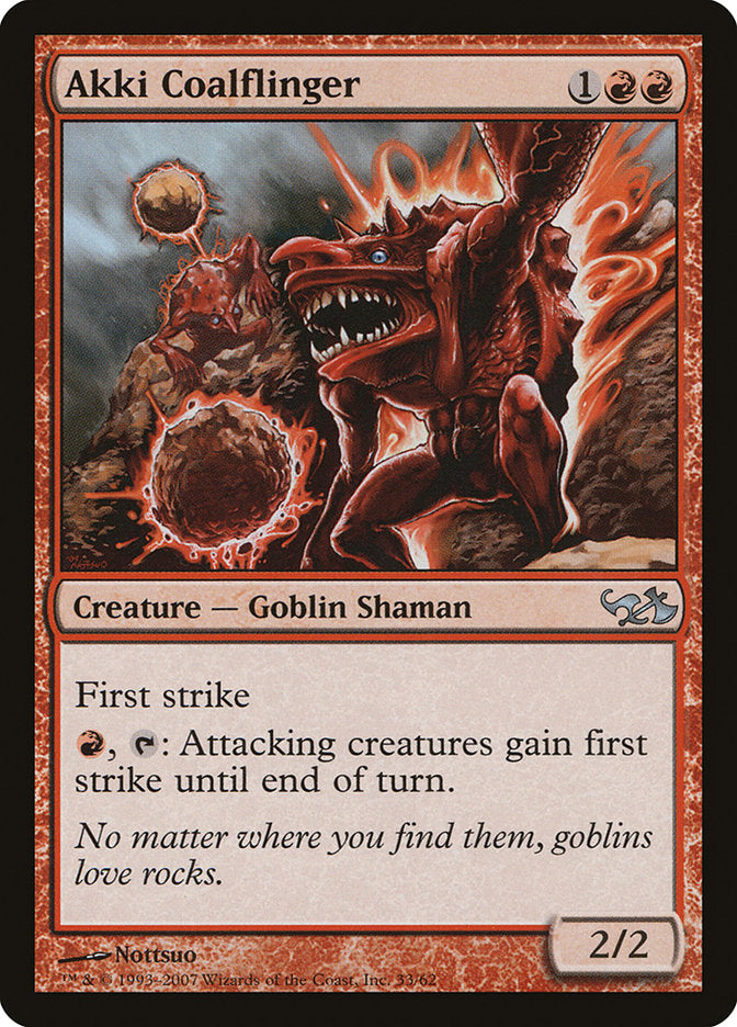 Akki Coalflinger [Duel Decks: Elves vs. Goblins] MTG Single Magic: The Gathering | Red Claw Gaming