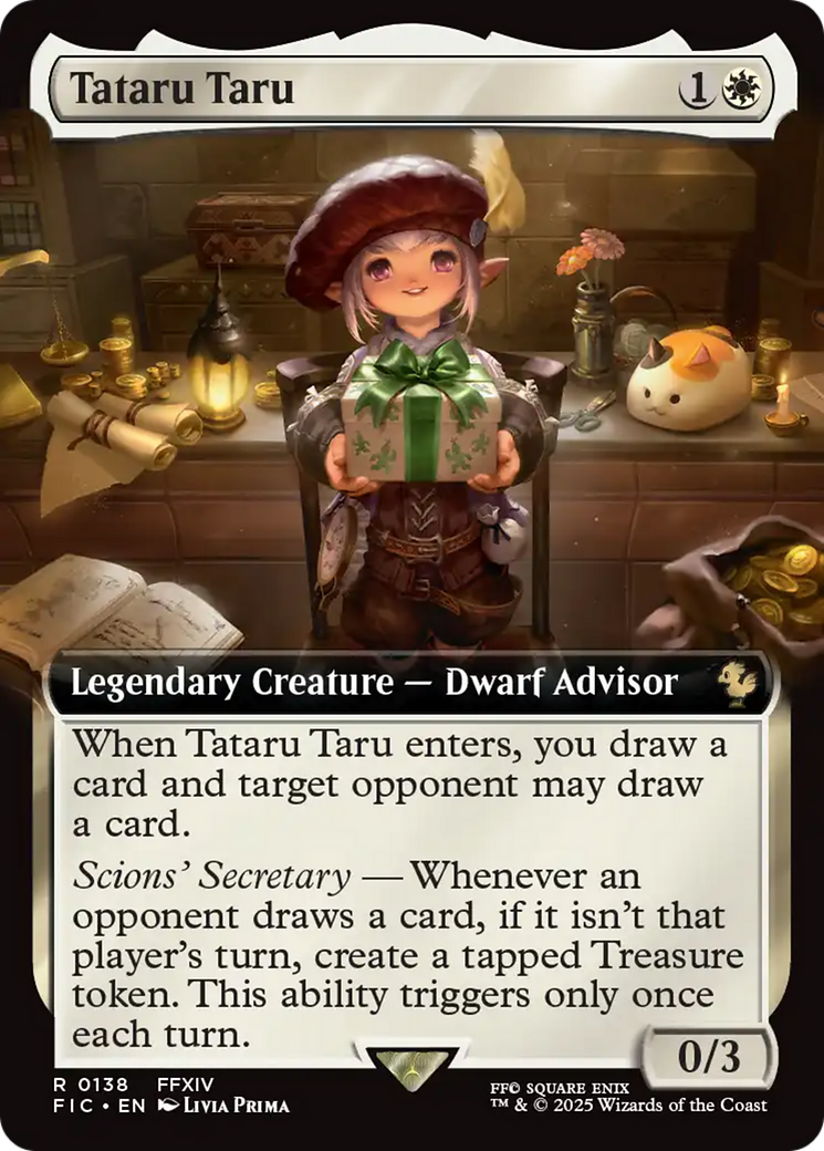 Tataru Taru (Extended Art) [FINAL FANTASY Commander] MTG Single Magic: The Gathering | Red Claw Gaming
