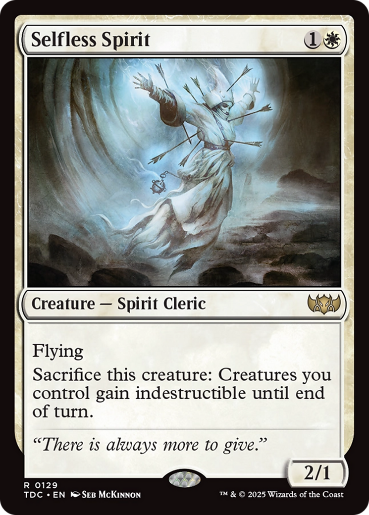Selfless Spirit [Tarkir: Dragonstorm Commander] MTG Single Magic: The Gathering | Red Claw Gaming